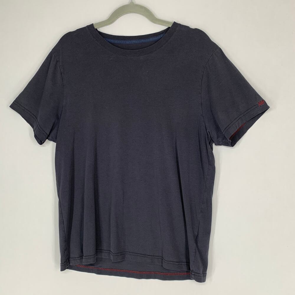 Rhone Men Element Tee S/S TShirt Large Solid black Pima Cotton blend